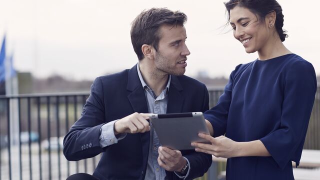 Young people having meeting outdoors - SMALL